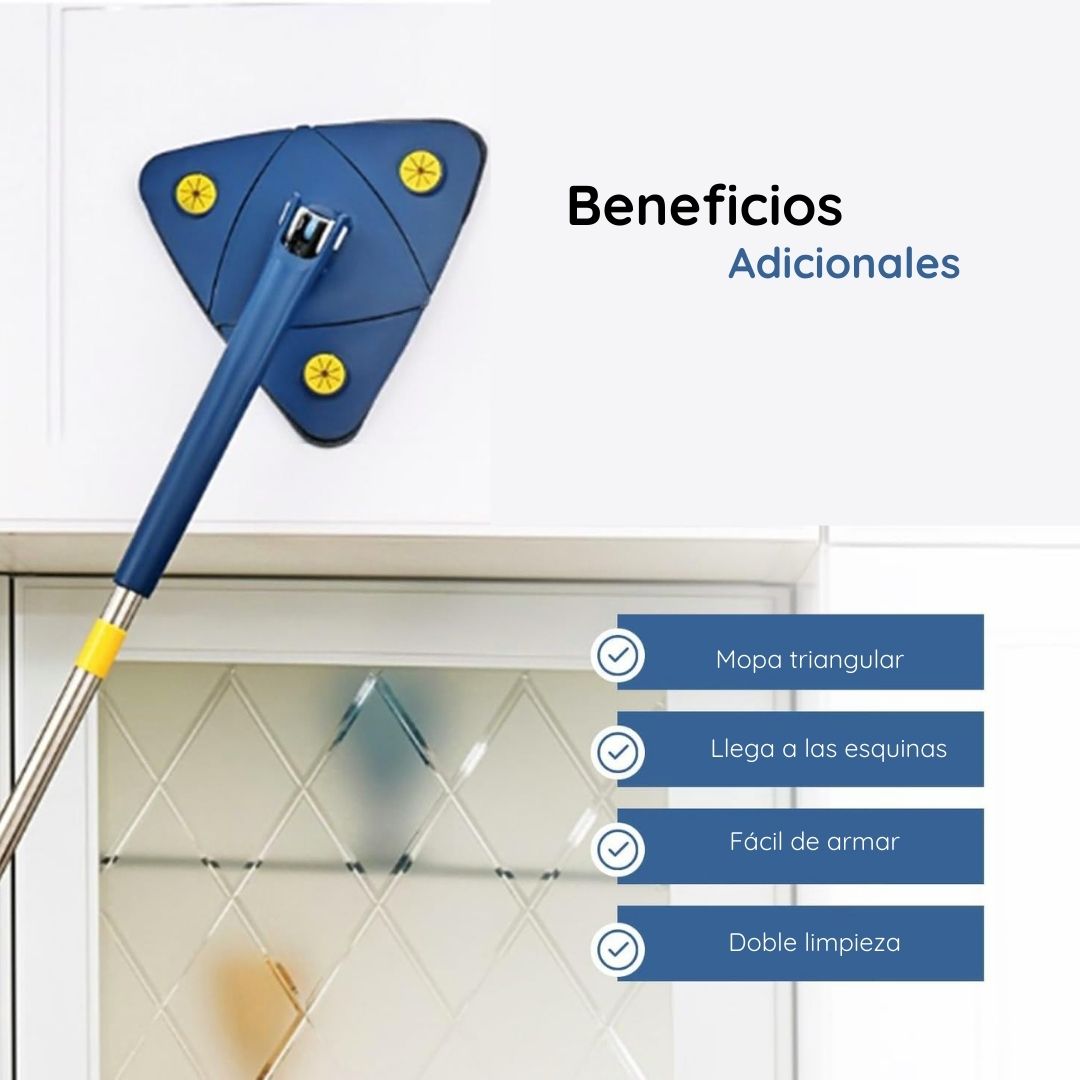 Mopa triangular giratoria 360°