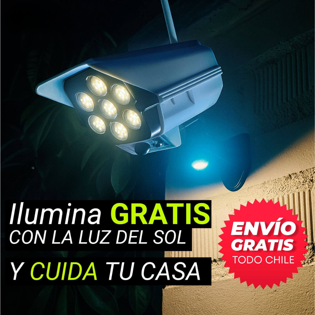 Foco Solar-Tipo Cámara de Seguridad