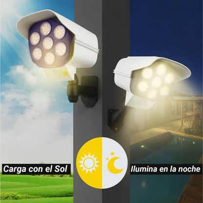 Foco Solar-Tipo Cámara de Seguridad