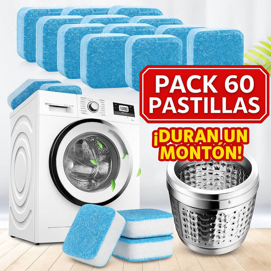 Pastillas Limpia Lavadora (60 Unidades)