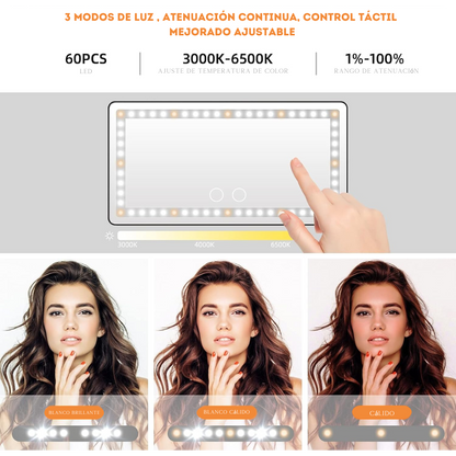 LEDVISOR- Espejo Led Para Maquillarte En El Vehículo